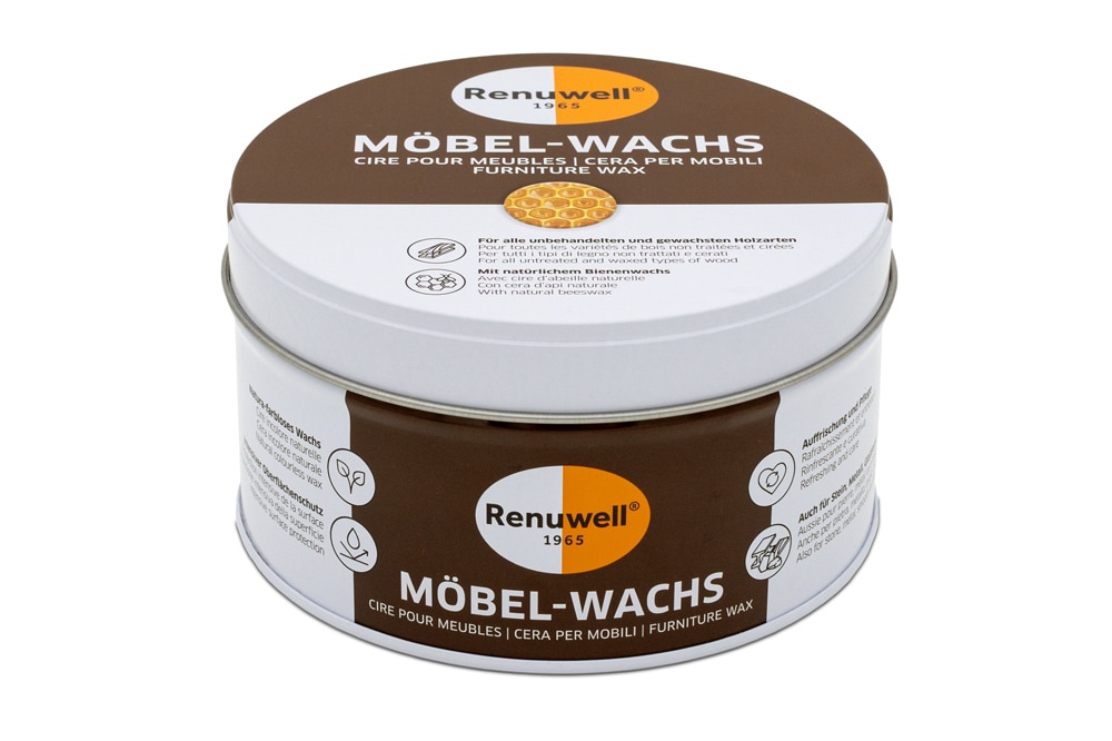 Renuwell MÖBEL WACHS 500ml Pflegemittel für Tische Schränke Stühle Holzpflege