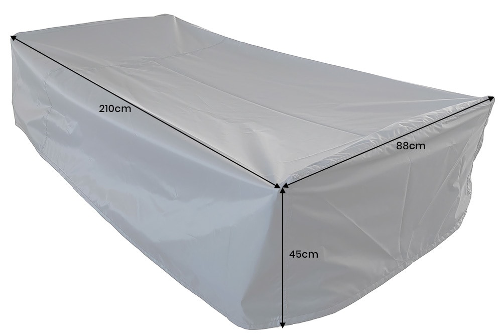 Wetterfeste Schutzhaube PRESTIGE PROTECT 210cm anthrazit Sonnenliege Abdeckung