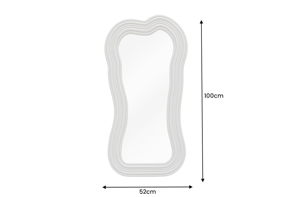 Design Wandspiegel ALICE II 100cm pastell greige