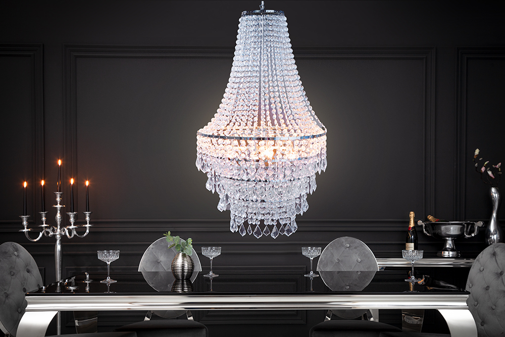 Extravaganter Kronleuchter ROYAL XL 105cm Hängelampe Barock