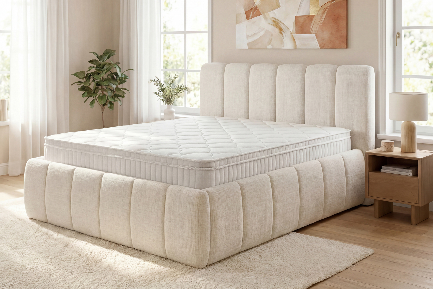 Ergonomische Boxspringmatratze CLOUD FLEX 180x200cm Tonnentaschenfederkern 7-Zonen