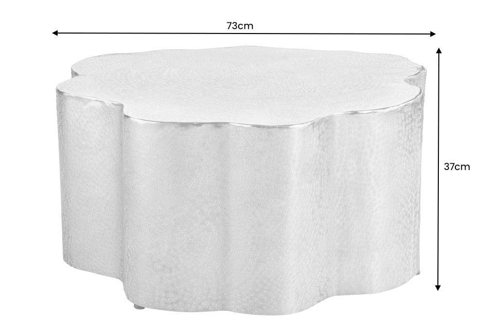 Design Couchtisch ORGANIC ORIENT 75cm gold Handarbeit
