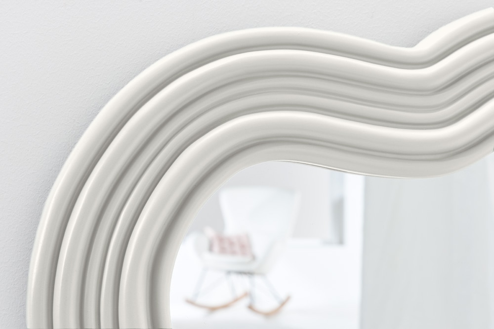 Design Wandspiegel ALICE II 100cm weiß