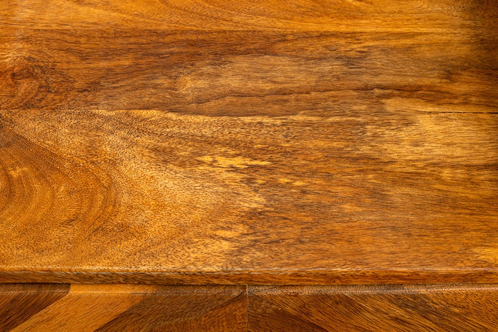 Massiver Nachttisch INFINITY 60cm natur Mangoholz mit Fach und Schublade