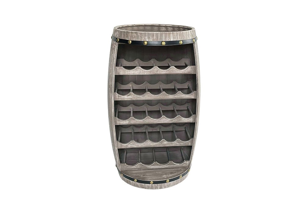 Authentisches Weinregal BODEGA 80cm natur Pinie Weinfass Shabby Chic