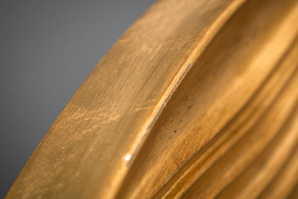 Eleganter Wandspiegel CIRCLE 100cm gold rund mit verziertem Rahmen Eleganter Wandspiegel CIRCLE 100cm gold rund mit verziertem Rahmen