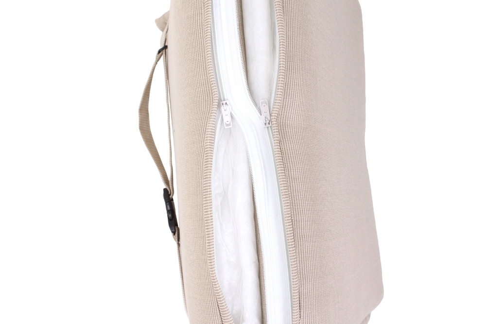 Outdoor Kissen ROG 46x119cm beige Sitzkissen Polster-Auflage für Hochlehner