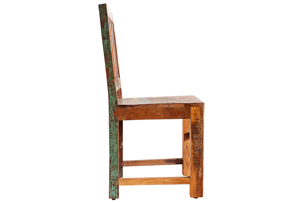 Massiver Holz Stuhl JAKARTA aus recycelten Fischerbooten