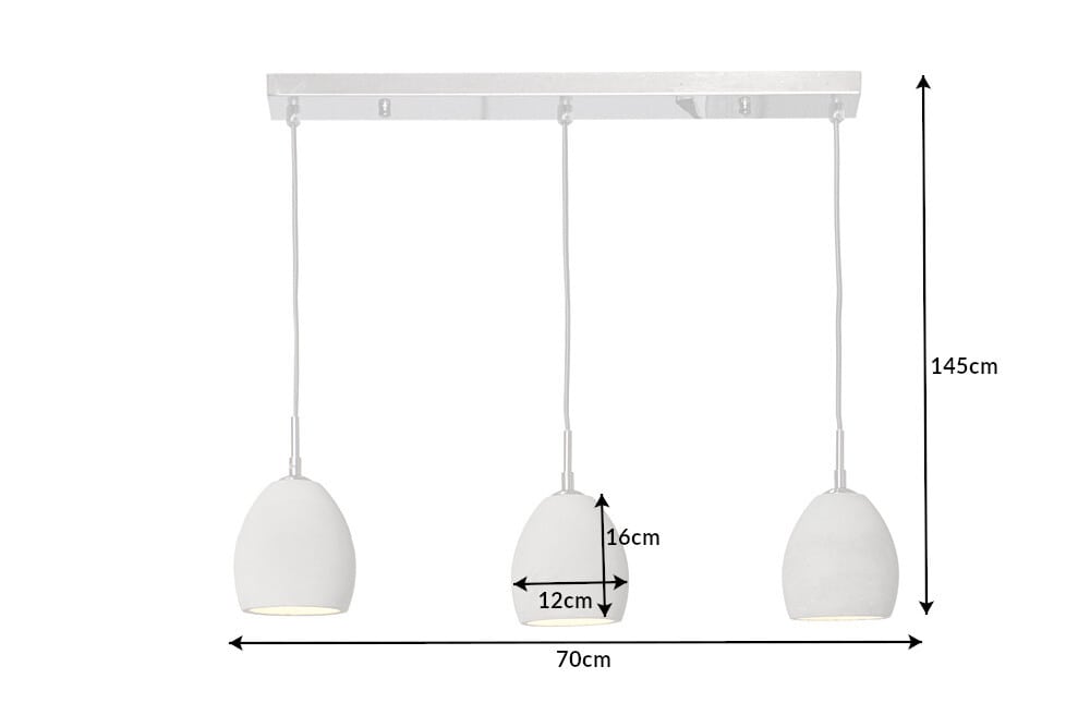Design Beton Hängeleuchte CEMENT-COLLECTION III Industrial Design