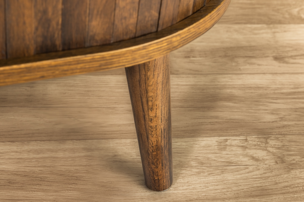 Retro Sideboard VALHALLA WOOD 160cm smoked Eichenholz Schiebetüren