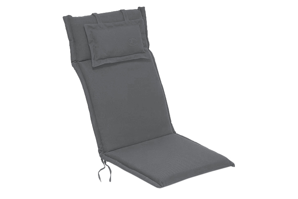 Outdoor Kissen ROG 46x119cm anthrazit Sitzkissen Polster-Auflage für Hochlehner
