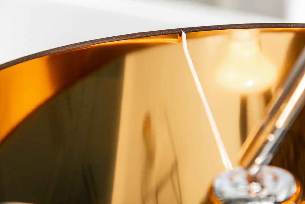 Design Bogenlampe FORMA 215cm schwarz gold Stehlampe mit Marmorfuß