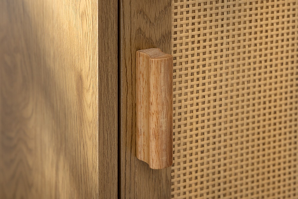 Design Sideboard VIENNA 120cm natur Wiener Geflecht Kommode