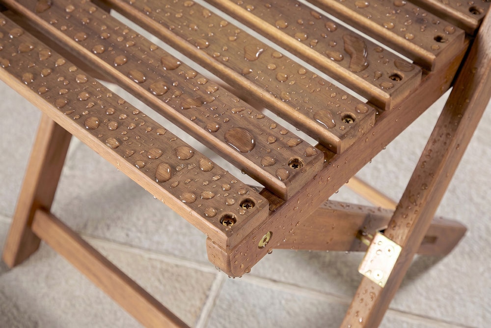 Outdoor Balkon Stuhl BALI natur honey Akazienholz klappbar wetterfest Gartenstuhl