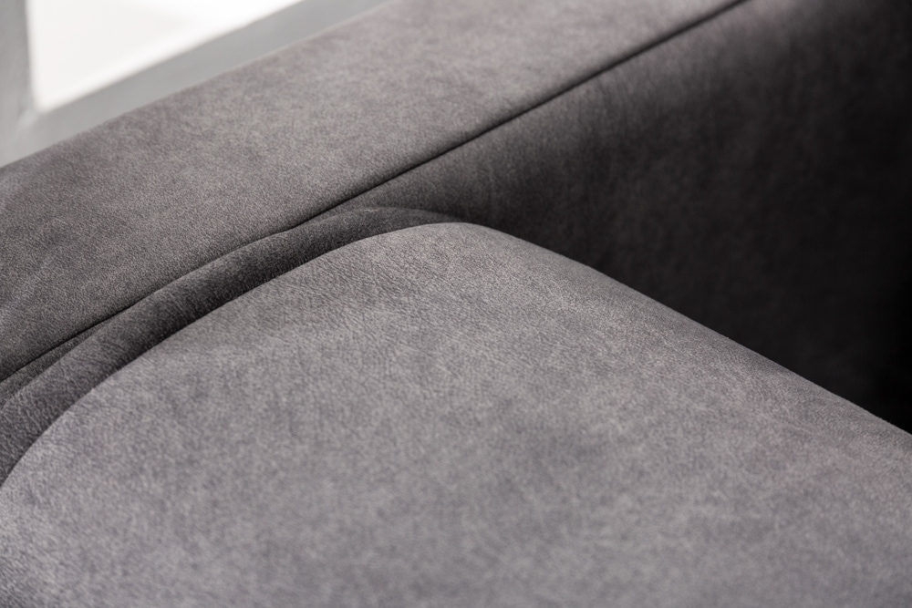 Modernes XXL Ecksofa CLAN 320cm anthrazit Samt Bigsofa inkl. Kissen