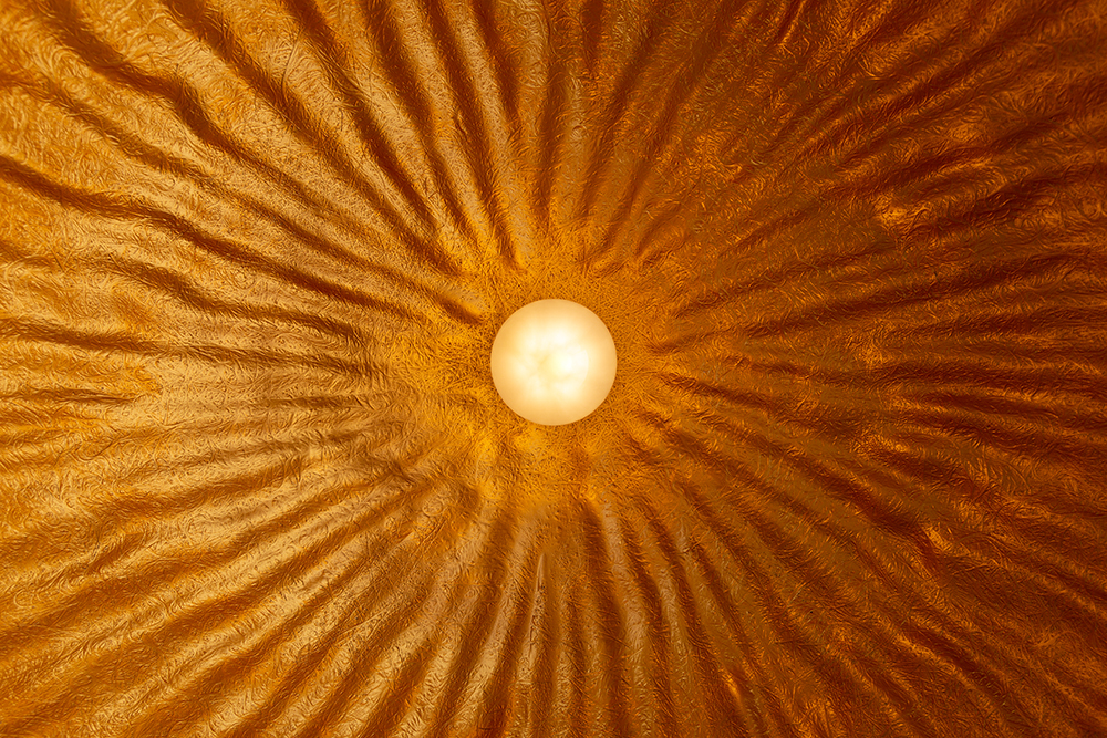 Elegante Design Hängeleuchte GLOW 70cm schwarz gold Hängelampe