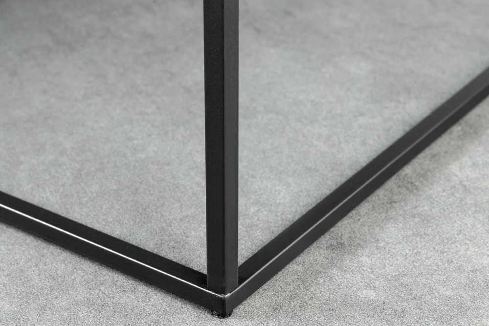 Moderner Couchtisch ARCHITECTURE 60cm graphit Metallgestell