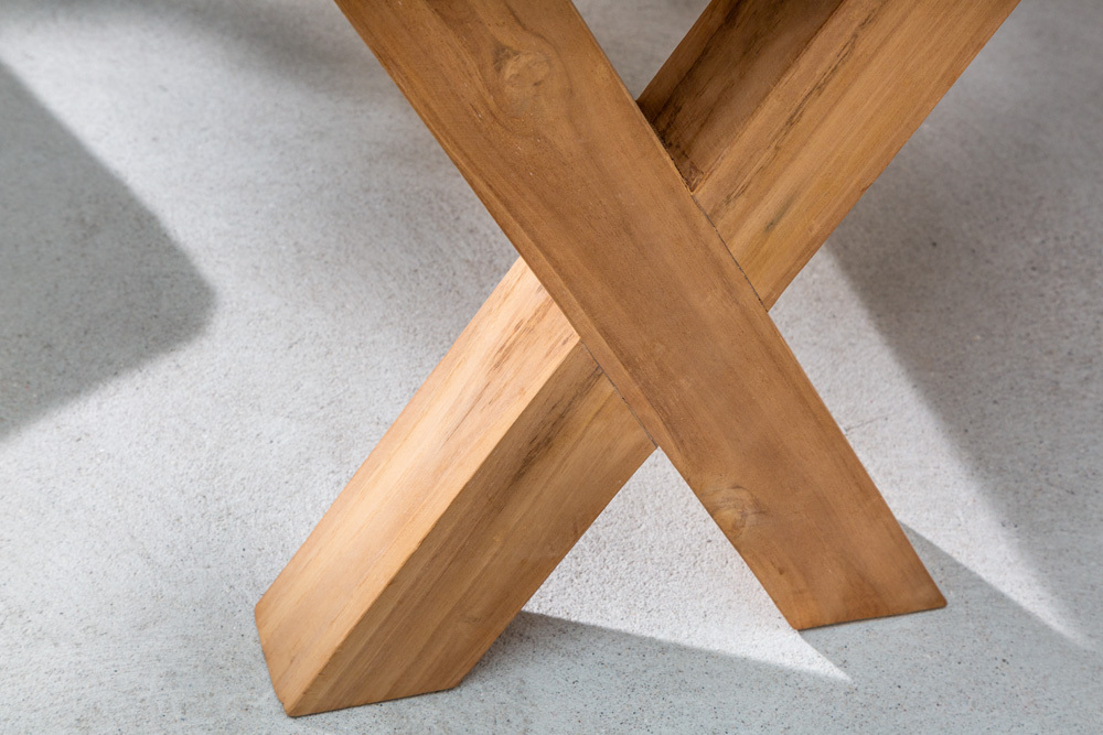 Massive Gartenbank EMPIRE TEAK 180cm Sitzbank Teakholz wetterfest