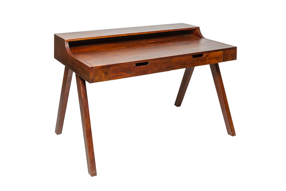 Massiver Sekretär MONSOON 120cm Akazie Schreibtisch Markant Finish