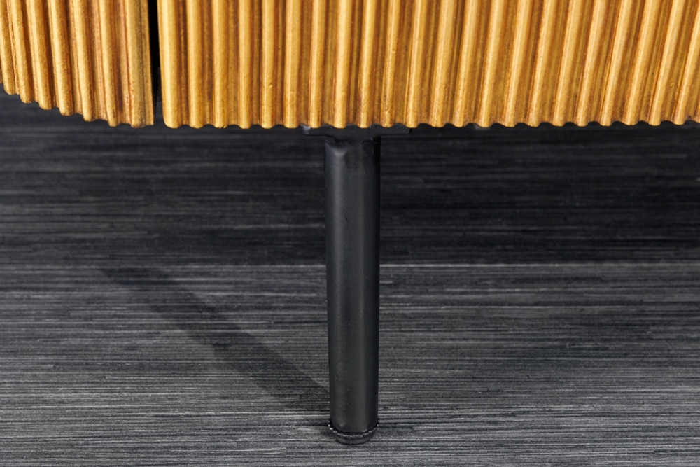 Design TV-Board VENEZIANO 160cm messing grün Marmorplatte Mangoholz Retro