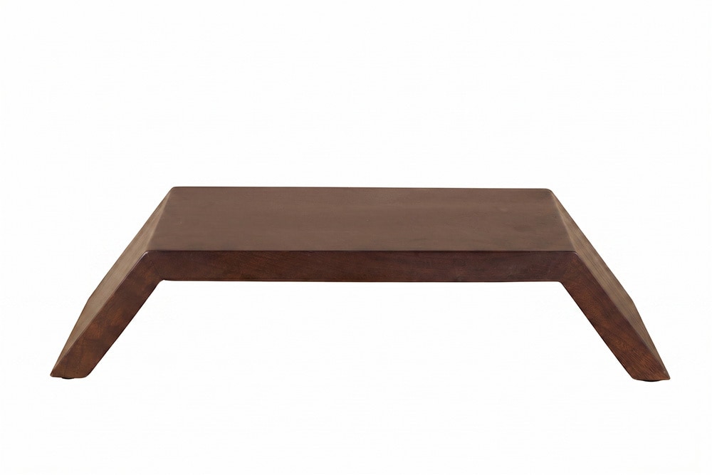 Massiver Monitorständer GATSBY 50cm braun Mangoholz Bildschirmständer Erhöhung