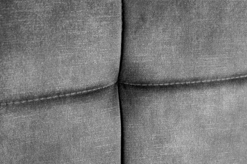 Höhenverstellbarer Barhocker MODENA grau Samt Metall schwarz drehbar