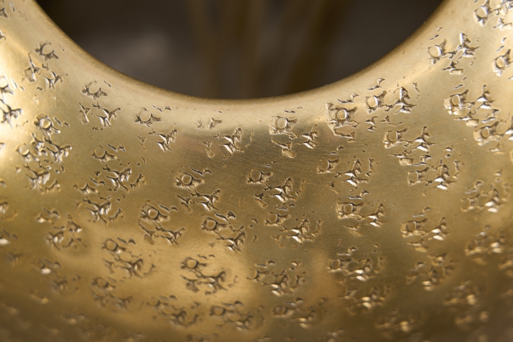 Elegante Vase ORIENTAL 50cm gold im Wild Hammerschlag Design