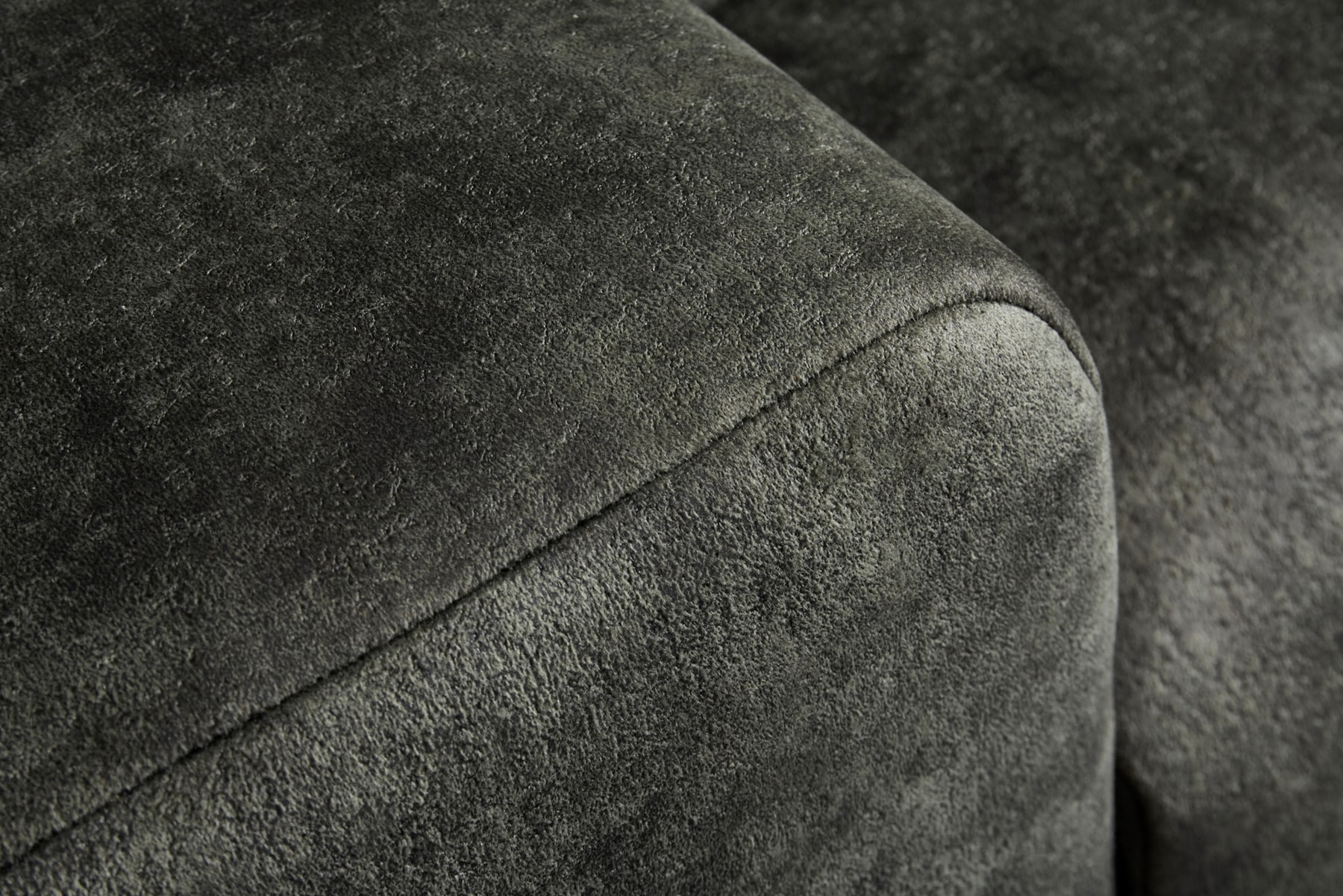 Big Sofa ELEGANCIA 285cm moosgrün Microfaser XXL Couch inkl. Kissen Federkern