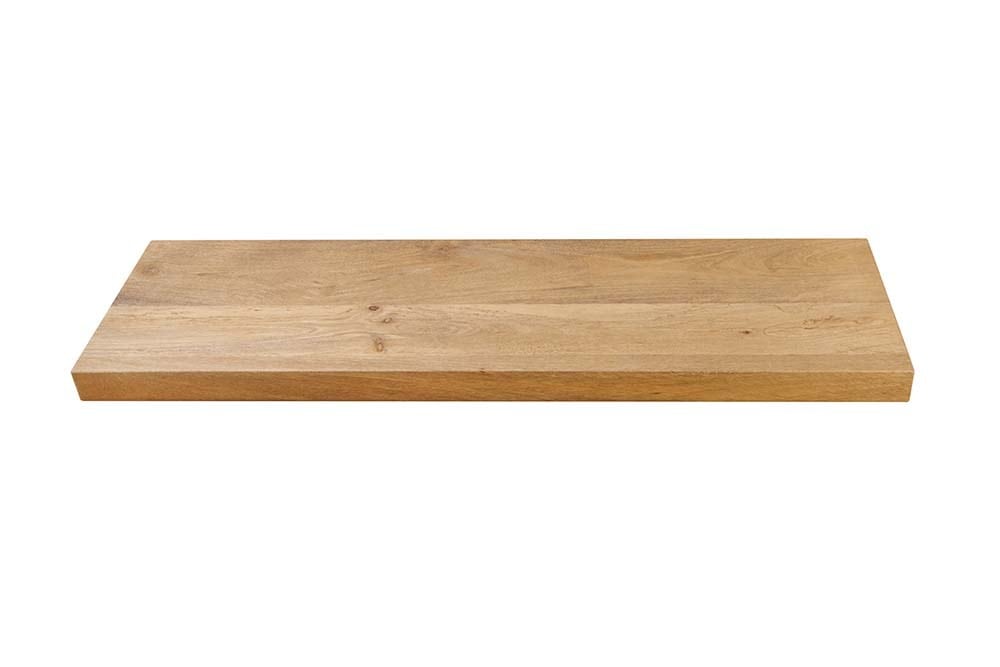 Massives Wandregal PURE 60cm Mango natur cream finish Mangoholz Steckregal