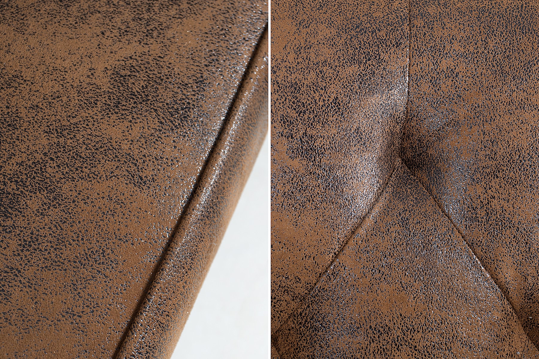 Chesterfield 3-Sitzer Sofa MAISON BELLE AFFAIRE 220cm antik braun Microfaser mit Schlaffunktion
