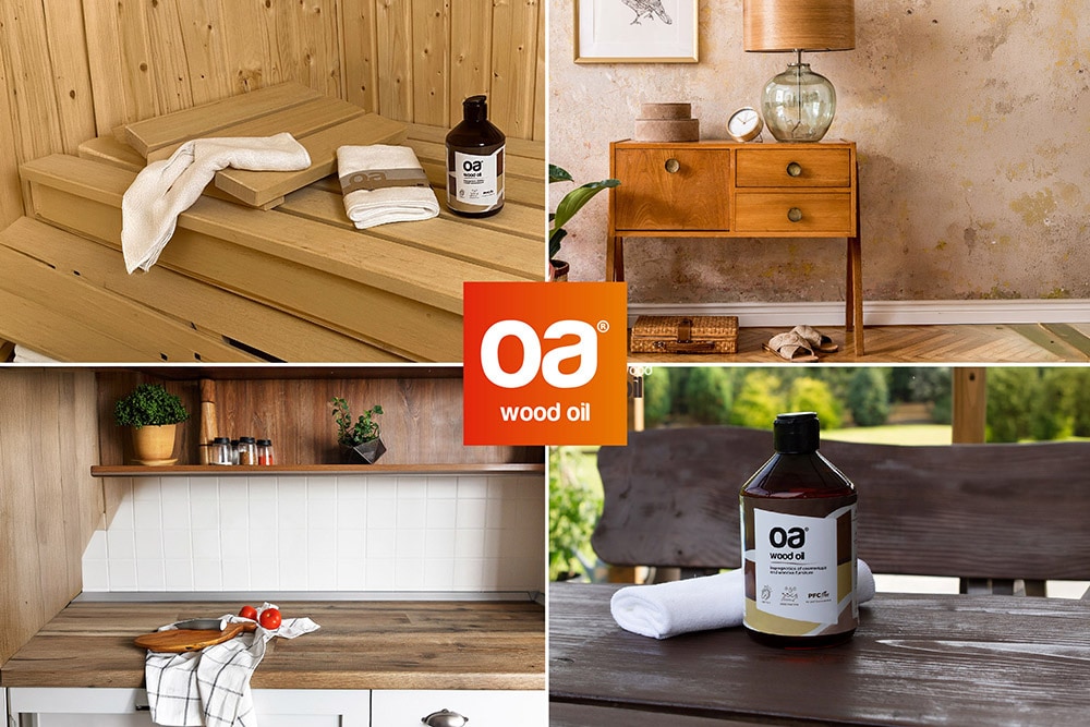 Pflegemittel OA WOOD OIL 250ml Imprägnierung für Holzmöbel wasserabweisend Holzöl