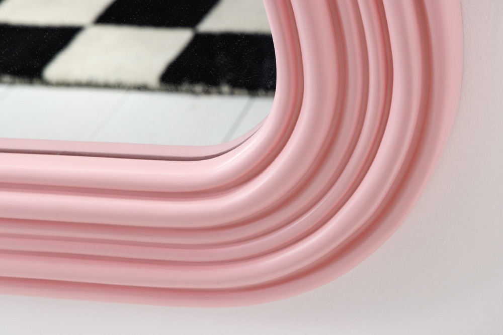 Design Wandspiegel ALICE II 100cm pastell rosa
