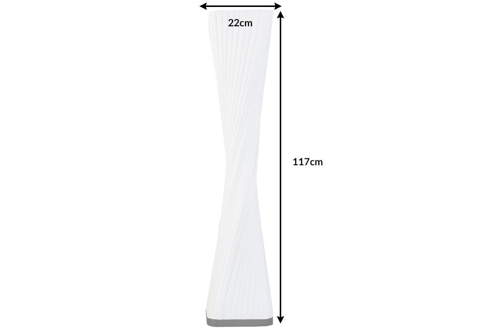 Moderne Design Stehlampe PARIS X 120cm weiß Stehleuchte
