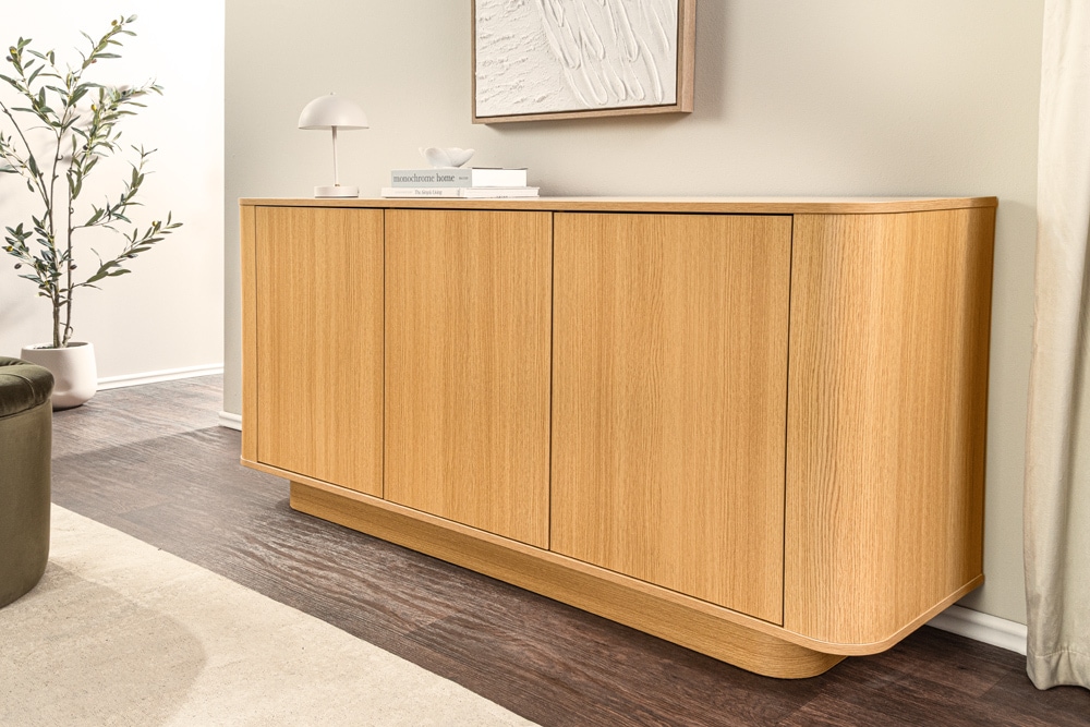 Modernes Sideboard VALHALLA WOOD 160cm natur Eichenholz Kommode