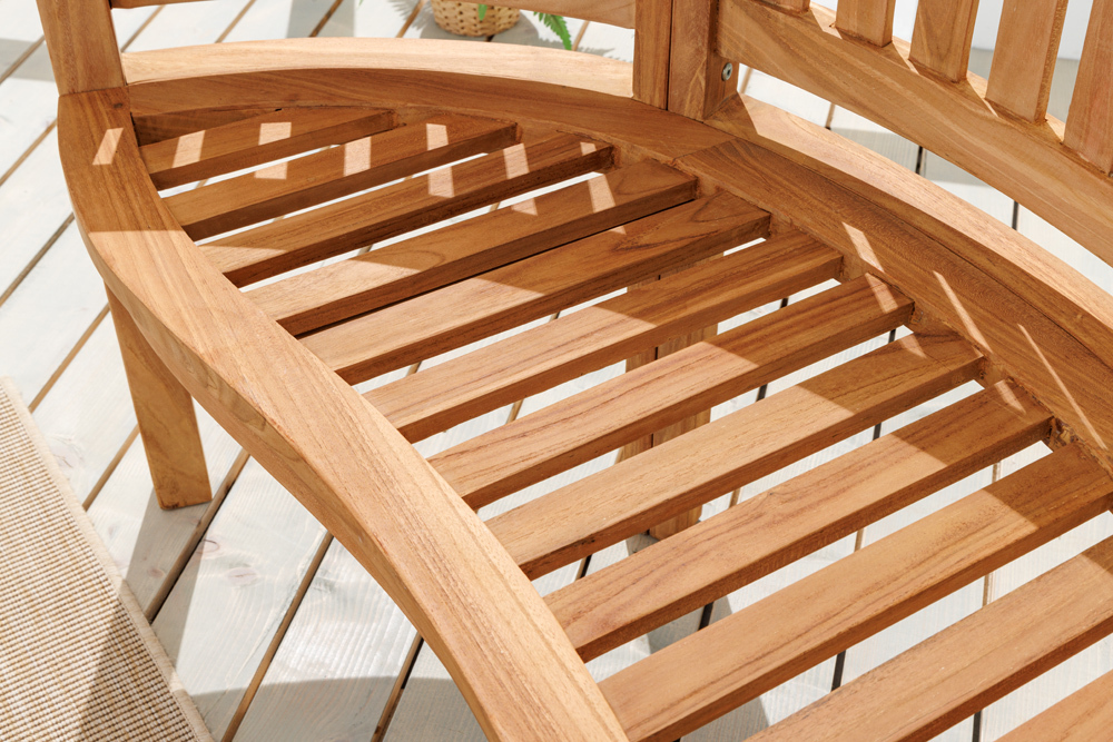 Massive Gartenbank EMPIRE TEAK 120cm natur Teakholz