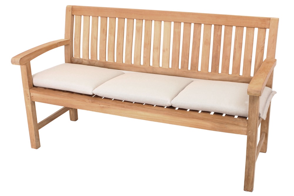 Outdoor Kissen ROG 45x150cm beige Sitzkissen Polster-Auflage für 3-Sitzer Bank