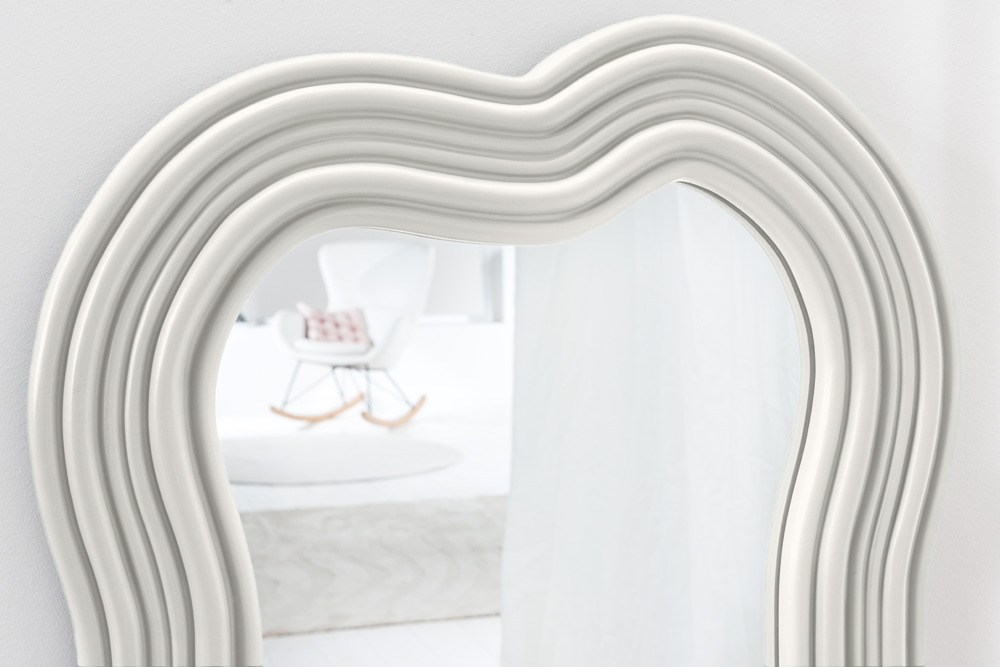Design Wandspiegel ALICE II 100cm weiß