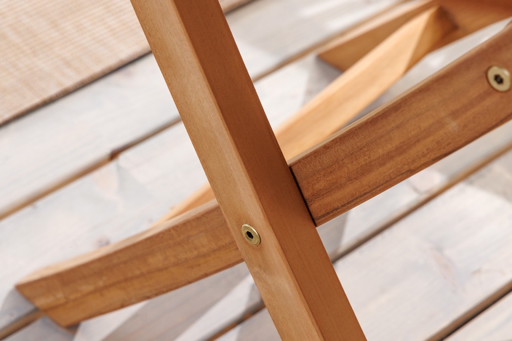 Massiver Gartentisch EMPIRE TEAK 100cm natur Teakholz rund klappbar Outdoor Balkontisch