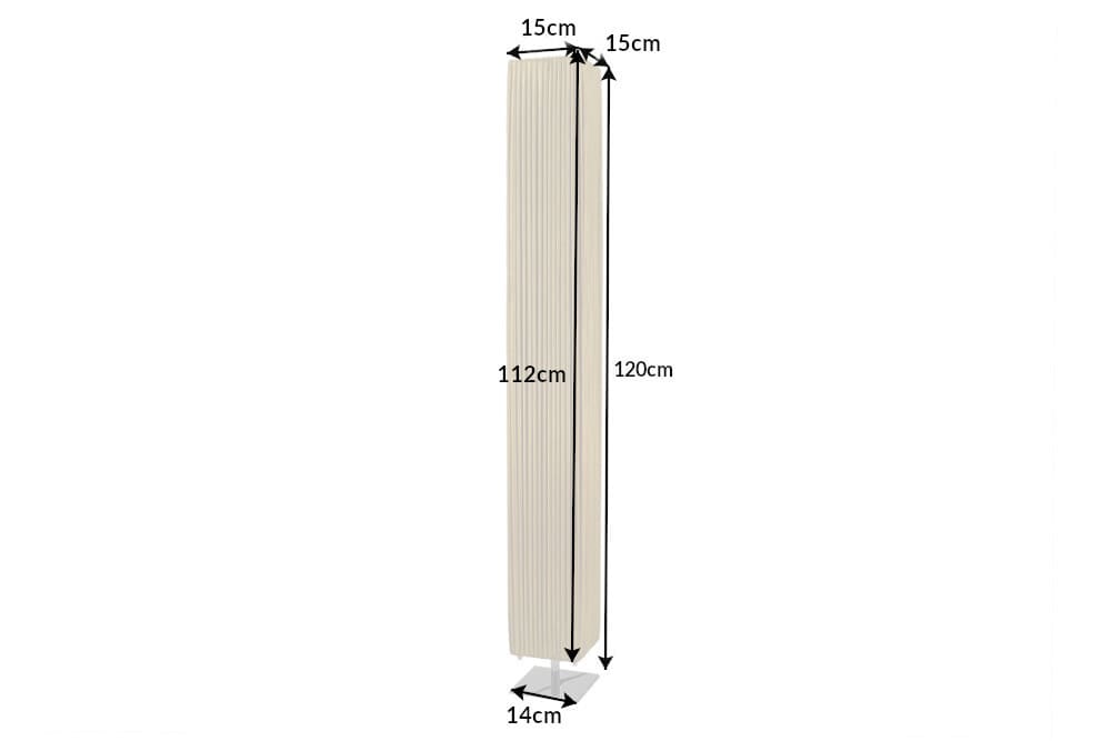 Moderne Designer Stehlampe PARIS 120cm gold Stehleuchte