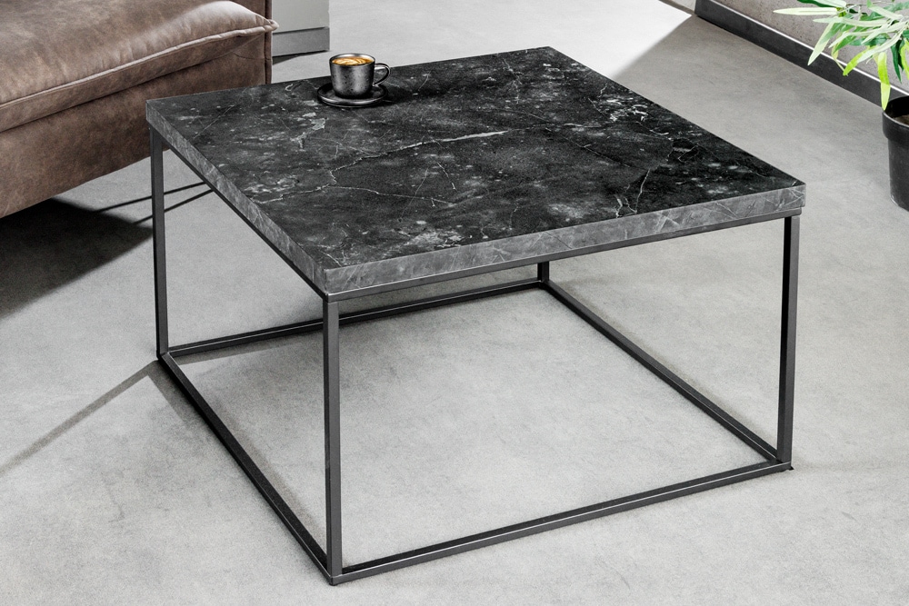 Moderner Couchtisch ARCHITECTURE 60cm graphit Metallgestell