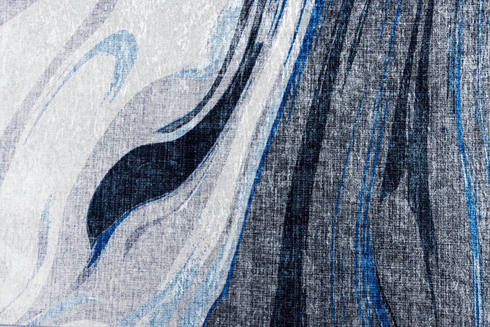 Moderner Teppich ART RUGS 230x160cm grau blau weiß Flachgewebe Indoor