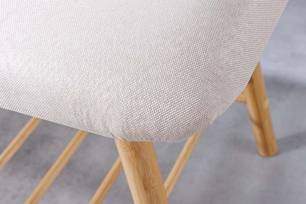 Stilvolle Schuhbank ZEN-BO 90cm natur beige Bambus Regal Sitzbank mit Stauraum