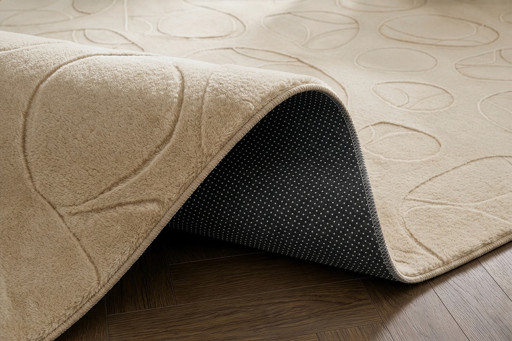 3D Hochflor Teppich LUNA 230x160cm taupe Hoch-Tief-Effekt Indoor-Teppich