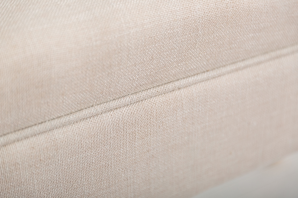 Elegante Sitzbank SCARLETT 90cm beige mit Armlehnen