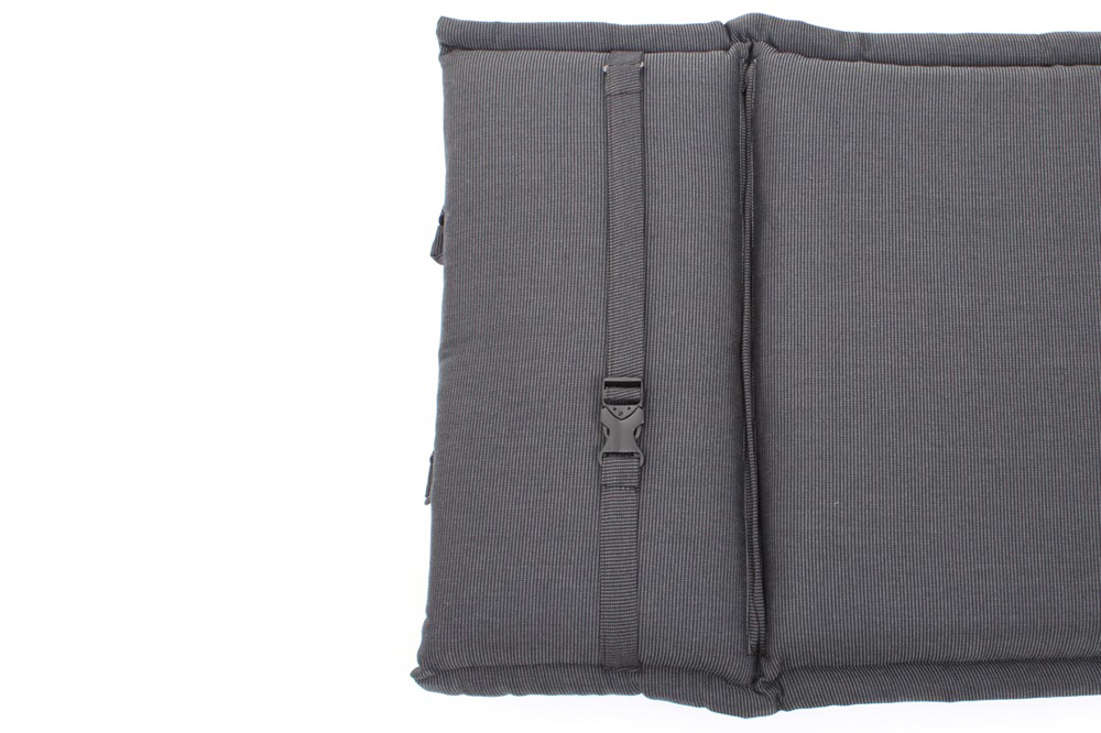 Outdoor Kissen ROG 46x119cm anthrazit Sitzkissen Polster-Auflage für Hochlehner