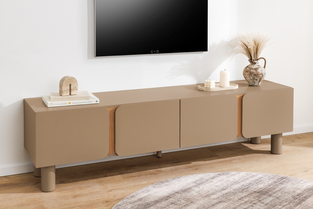 TV-Lowboard COSMO 180cm greige Eiche Soft Close Stauraum