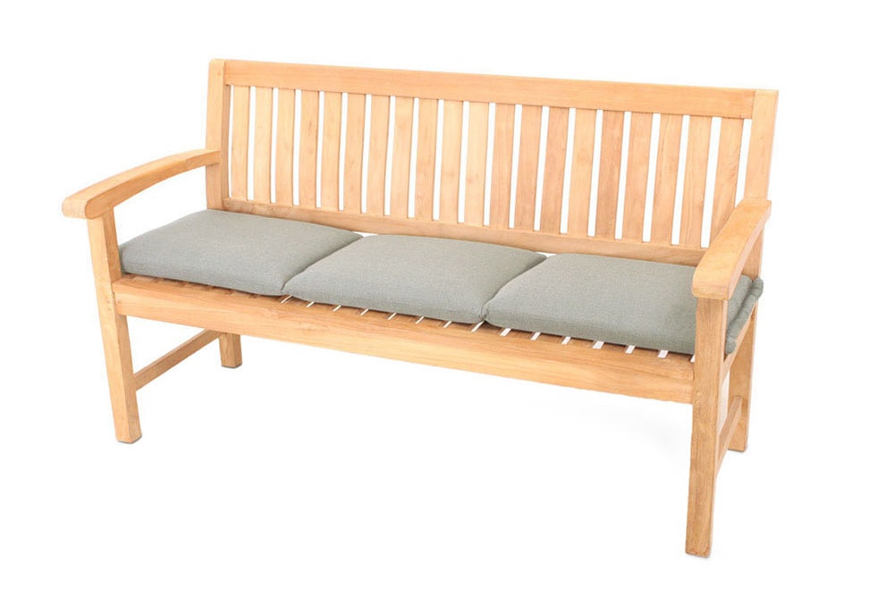 Outdoor Kissen ROG 45x150cm taupe Sitzkissen Polster-Auflage für 3-Sitzer Bank