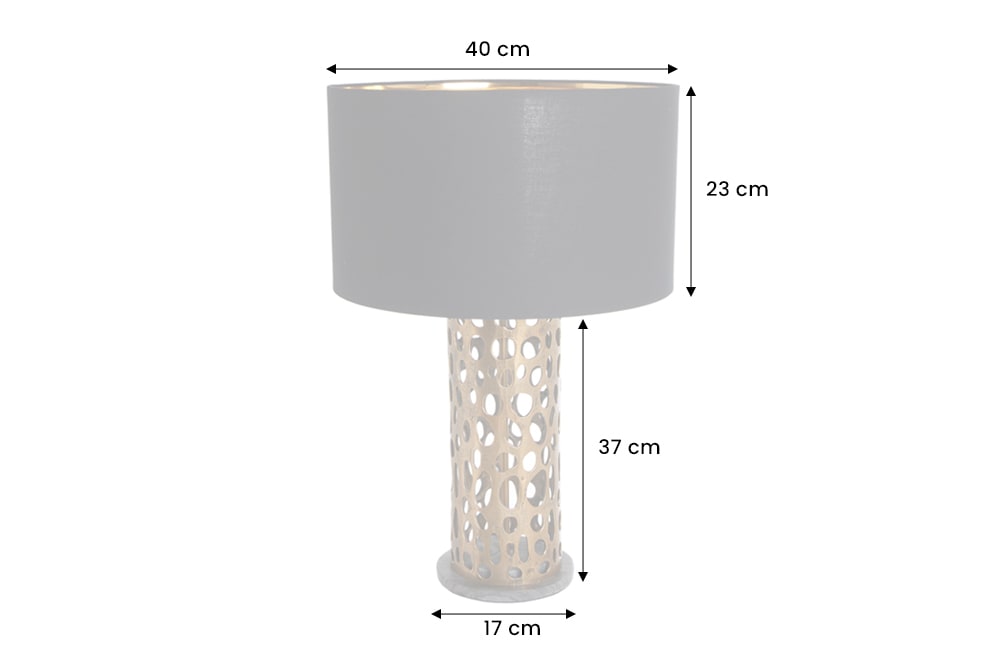 Design Tischlampe ABSTRACT LEAF kupfer antik Metall Marmorfuß handmade