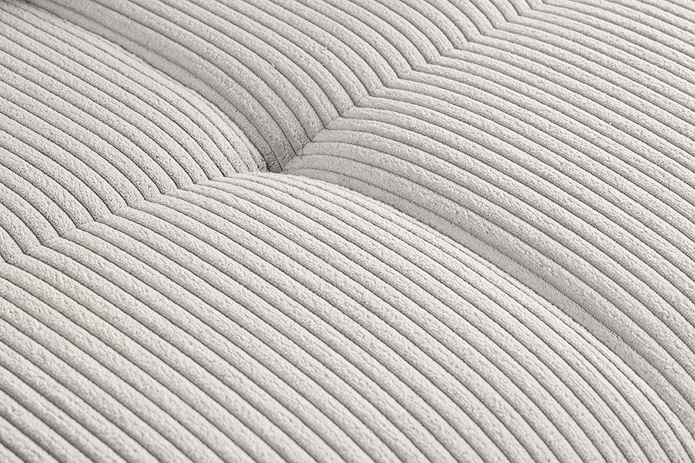 Modernes XXL Sofa ELEGANCIA 285cm champagner beige Cord inklusive Kissen Bigsofa