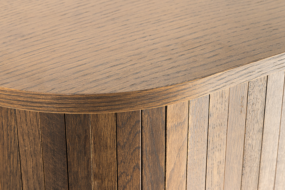 Retro Sideboard VALHALLA WOOD 160cm smoked Eichenholz Schiebetüren